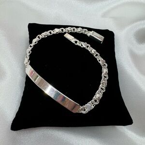 .925 Sterling Silver Women ID Bracelet